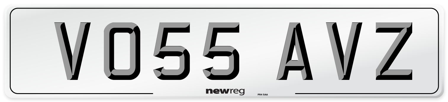 VO55 AVZ Number Plate from New Reg